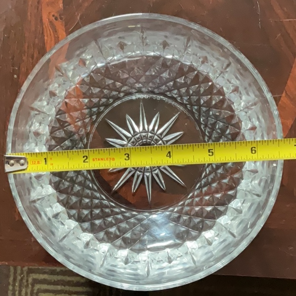 Crystal Clear Glass Bowl arcoroc France - Picture 6 of 7